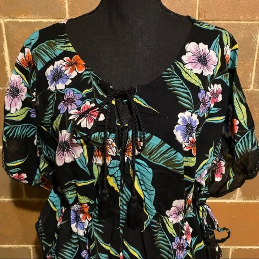 Old Navy Floral Swimsuit Beach Cover-Up Women’s XL - Picture 3 of 8
